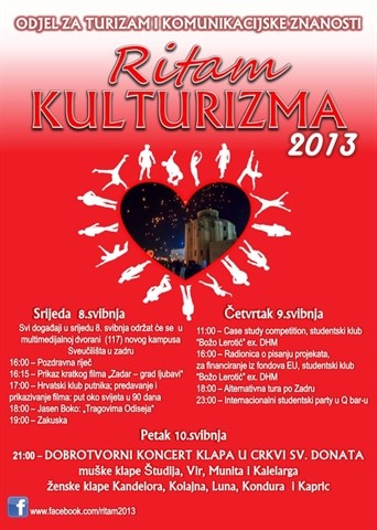 Studentski projekt "Ritam kulturizma 2013.", 8.-10. svibnja 2013.